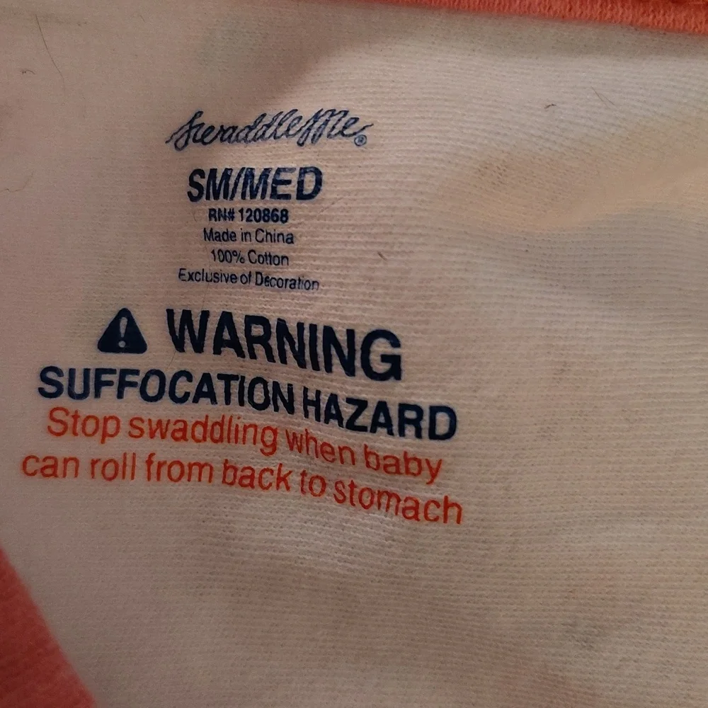 SwaddleMe White and Pink Diaper Cover (7/14 Lbs) Adjustable